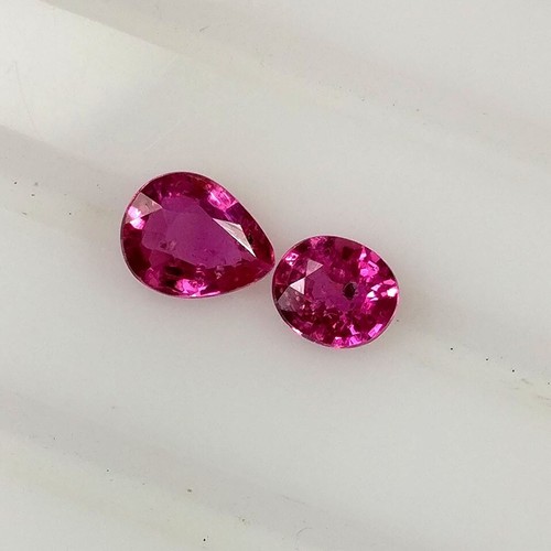 0.81ct Natural earth mined unheated untreated pink sapphire set gems - Picture 2 of 3