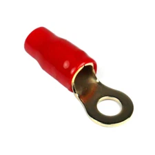 Xscorpion Rt4R Ring Terminal 4Ga. 10Pcs. Gold;Red Sleeve;Xscorpion