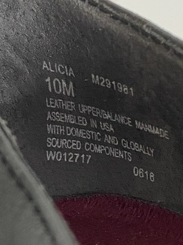 Munro Alicia black leather sz 10M 2-strap hook loop maryjane comfort heels pumps - Bild 4 von 22