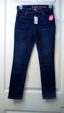 The Childrens Place Super Skinny Stretch Denim Jeans Girls Dk Blue sz 10   A8
