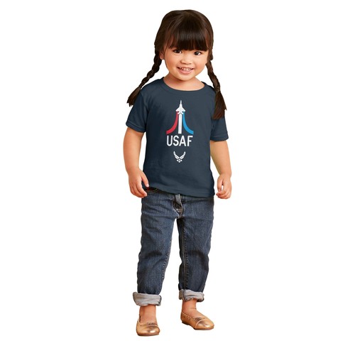 Camiseta Camiseta Camiseta con Logotipo de Alas de la Fuerza Aérea de los Estados Unidos Piloto de Avión de Lucha de la USAF Niño Niña Juvenil - Imagen 4 de 7