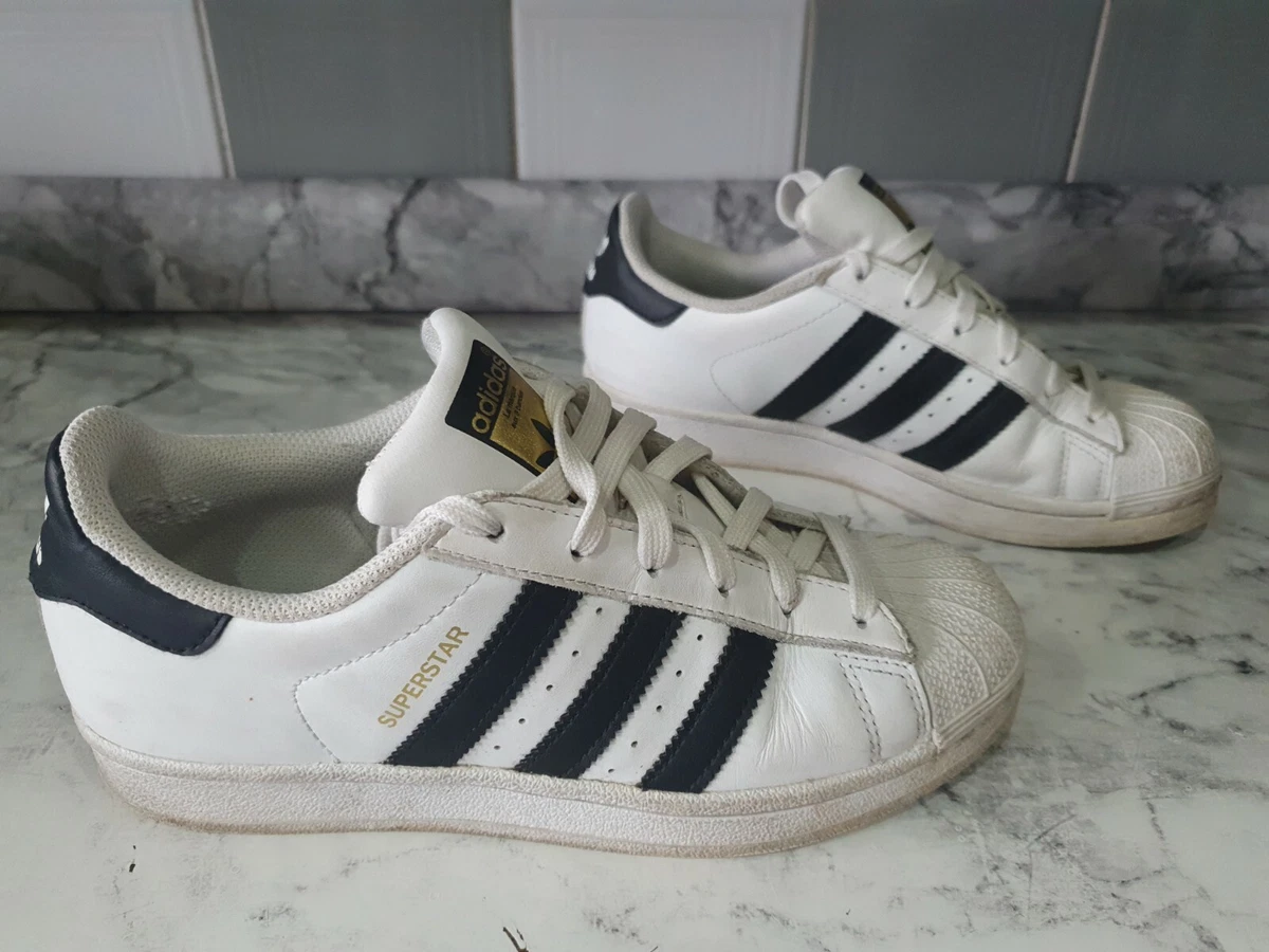 adidas superstar womens black and white ebay