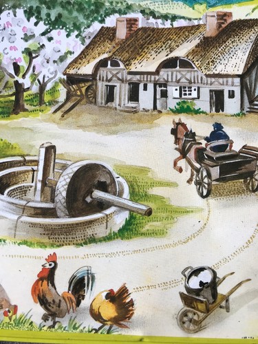 Rare Vintage Biscuiterie Del’Abbaye En Normandie, Square Metal Biscuit Tin - Bild 9 von 12