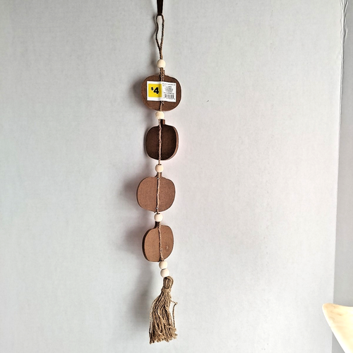 Herbst Wort Holz Brett baumeln hängendes Schild Plakette Kürbis Perlen Quaste bunt - Bild 11 von 18