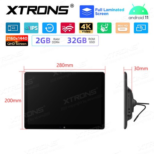 2pc Android 11 Auto Kopfstütze 2.5D HD Monitor 2160*1440 4K --- - Bild 11 von 17