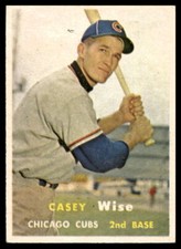 1957 Topps #396 Casey Wise  Chicago Cubs EX-EXMINT