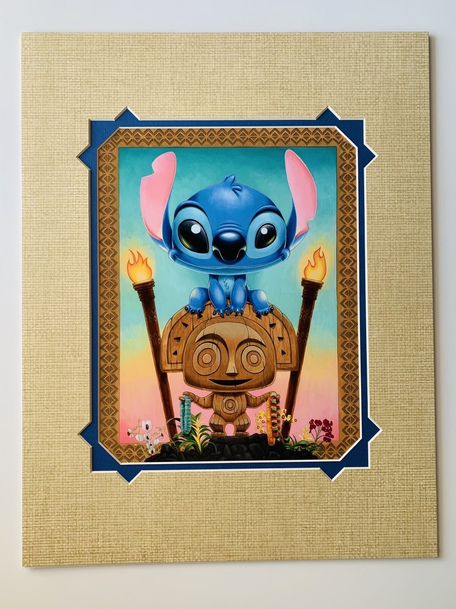 アメリカディズニー スティッチ 印刷物 Kristin Tercek Disney WonderGround Gallery Stitch in Maui Mischief Print by