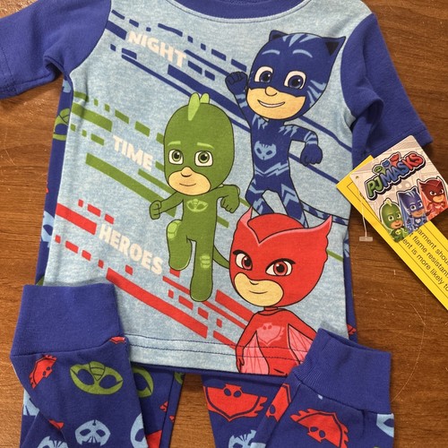 PJ Masks Pajamas Toddler  2T Snug-Fit Shirt Pant PJ Set Cotton  NwT - Picture 1 of 2