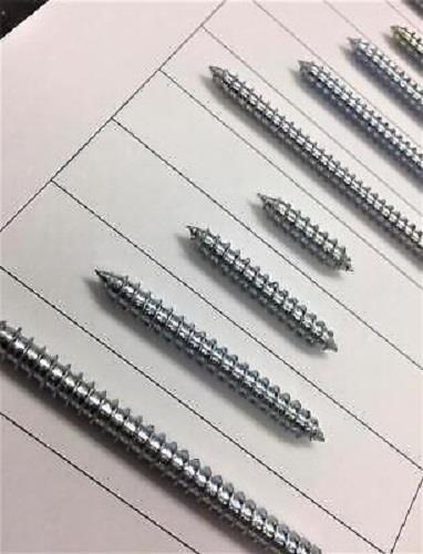 PACK OF 1, WOOD TO WOOD DOWEL SCREWS DOUBLE ENDED SCREWS 1 1/2" (38mm) x 8g - Picture 6 of 7