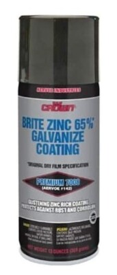 Aervoe 7008 13-Ounce 65% Zinc-Rich Brite Galvanize Coating Aerosol Spray
