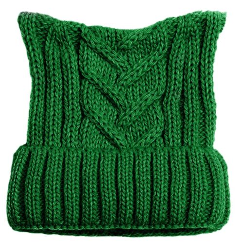 Cappello BomHCS invernale lavorato a maglia berretto donna diritti marzo pussycat berretto fatto a mano - Foto 10 di 19