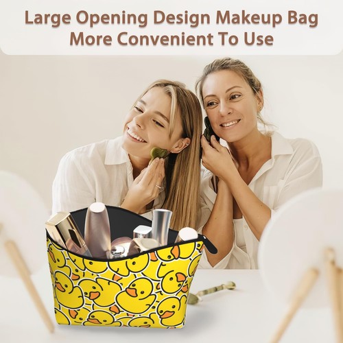 Duck Makeup Bag Cartoon Yellow Duck Cosmetic Bags for Women Mini Portable Cut... - Picture 6 of 7
