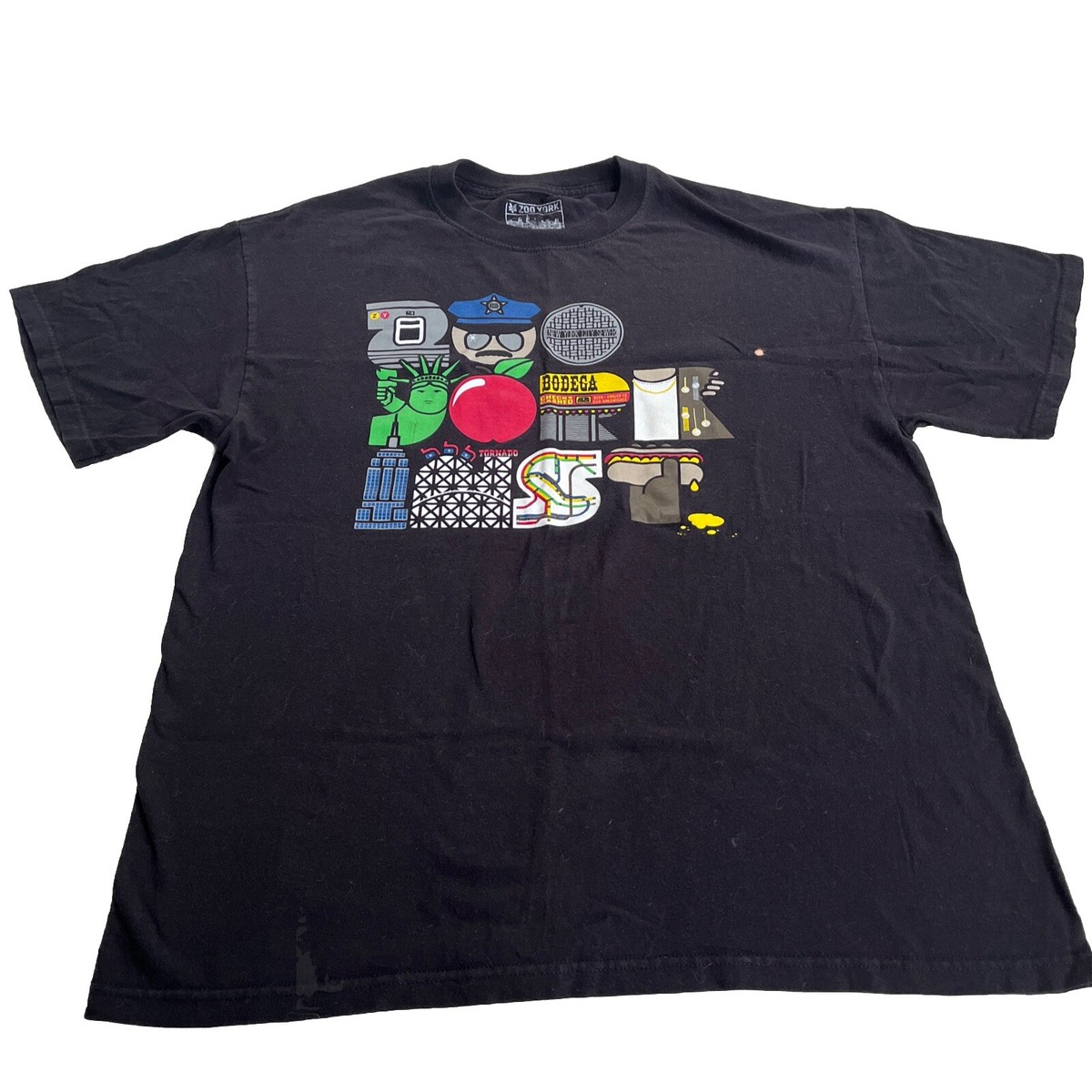Zoo York Vintage New York T Shirt Mens Large Skateboarding Skate