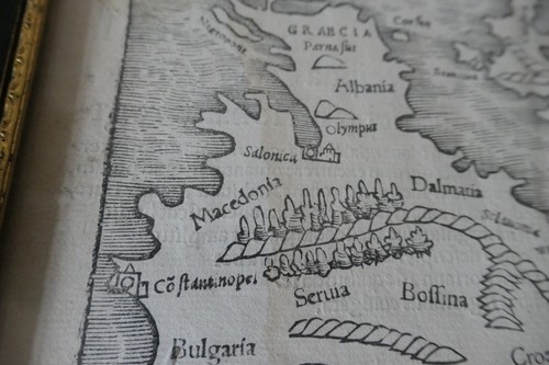 34 +25CM HOLZSCHNITTDRUCK 1552 KARTE - MORDENA EUROPAE DESCRIPTION VON SEBASTIAN MUNSTER - Bild 20 von 24