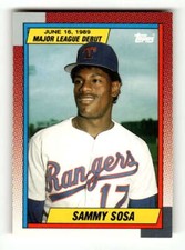 1990 Topps Debut  120 Sammy Sosa RC high grade BXCP11