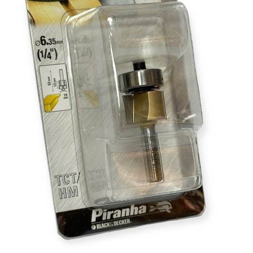 Piranha X80128 1/4 Zoll TCT gerade geführte Router Bit Fräser D:19 mm x L:12 - Bild 2 von 4