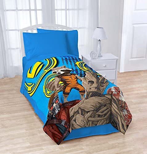 Marvel The Guardians of the Galaxy Blanket Oversized Throw 62" x 90" Raccoon - Picture 1 of 1