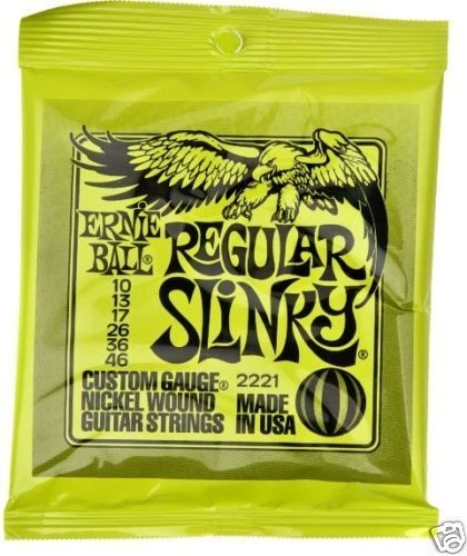 ERNIE BALL REGULAR SLINKY ELECTRIC GUITAR STRINGS 10 - 46 - Picture 10 of 11