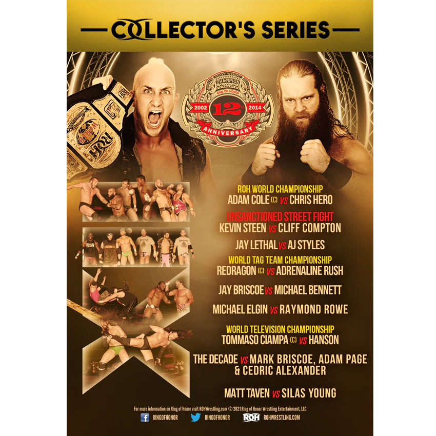 Official ROH Ring of Honor - 12th Anniversary 2014 Event