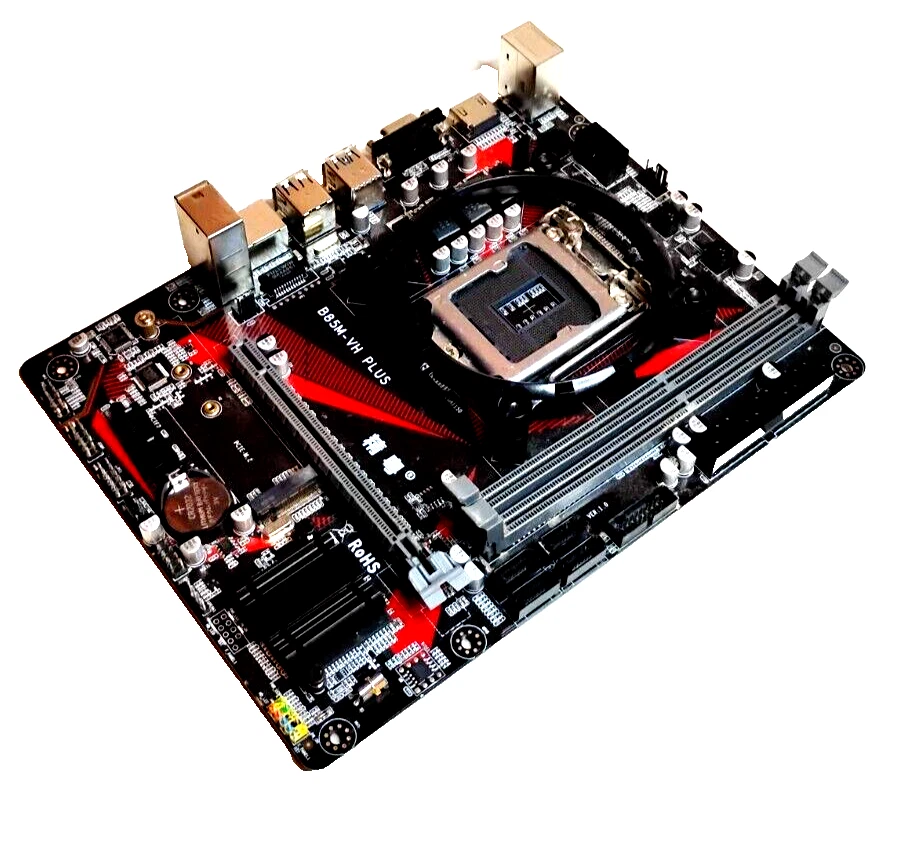 JGINYUE B85M-VH PLUS LGA1150 M-ATX DDR3 Motherboard | Tested + Reliable - Image 4 of 4
