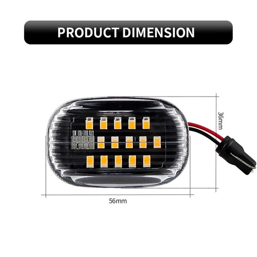 Clear Lens Amber LED Signal Side Marker Light For Toyota Supra Celica MR2 Spyder - Picture 5 of 21