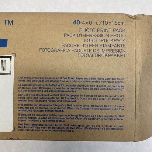 Dell 0D6605 Photo Print Pack 40 4x6in 10x15cm Genuine 0F6932 NOS Photo Cartridge - Picture 5 of 6