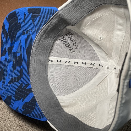 Preowned "UNDER ARMOUR" UA Classic Fit Youth Hat Size S/M White - 第 5/5 張圖片