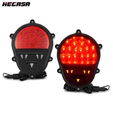 HECASA LED Red Lens Brake Lights Stop Tail Lights For Humvee M35 M998 #12422958