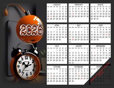 2026 - 12 Month MiHeart Magnetic Refrigerator Calendar 8.5"x11"