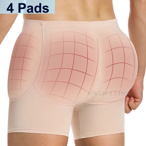 Men Sponge Hip Up Pads Crossdresser Transgender Butt Enhancer Panties For Man - Picture 1 of 40