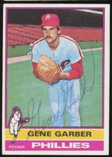 Gene Garber #14 signed autograph auto 1976 Topps Baseball Trading Card