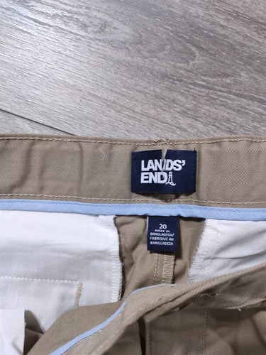 Lands End Pants Kids Size 20 School Uniform Bottoms Adjustable 29" Inseam Boys - Picture 2 of 8