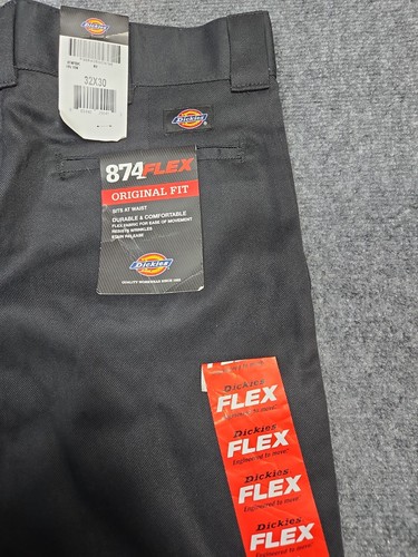 NEU 32x32 HERREN DICKIES ORIGINAL FLEX 874 ARBEITSHOSE Schwarz 32x32 Stretch - Bild 4 von 13
