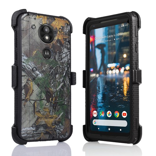 Moto E5 Plus Supra XT1924 Full Body Rugged Holster Defender Case + Screen Shield  - Bild 15 von 34