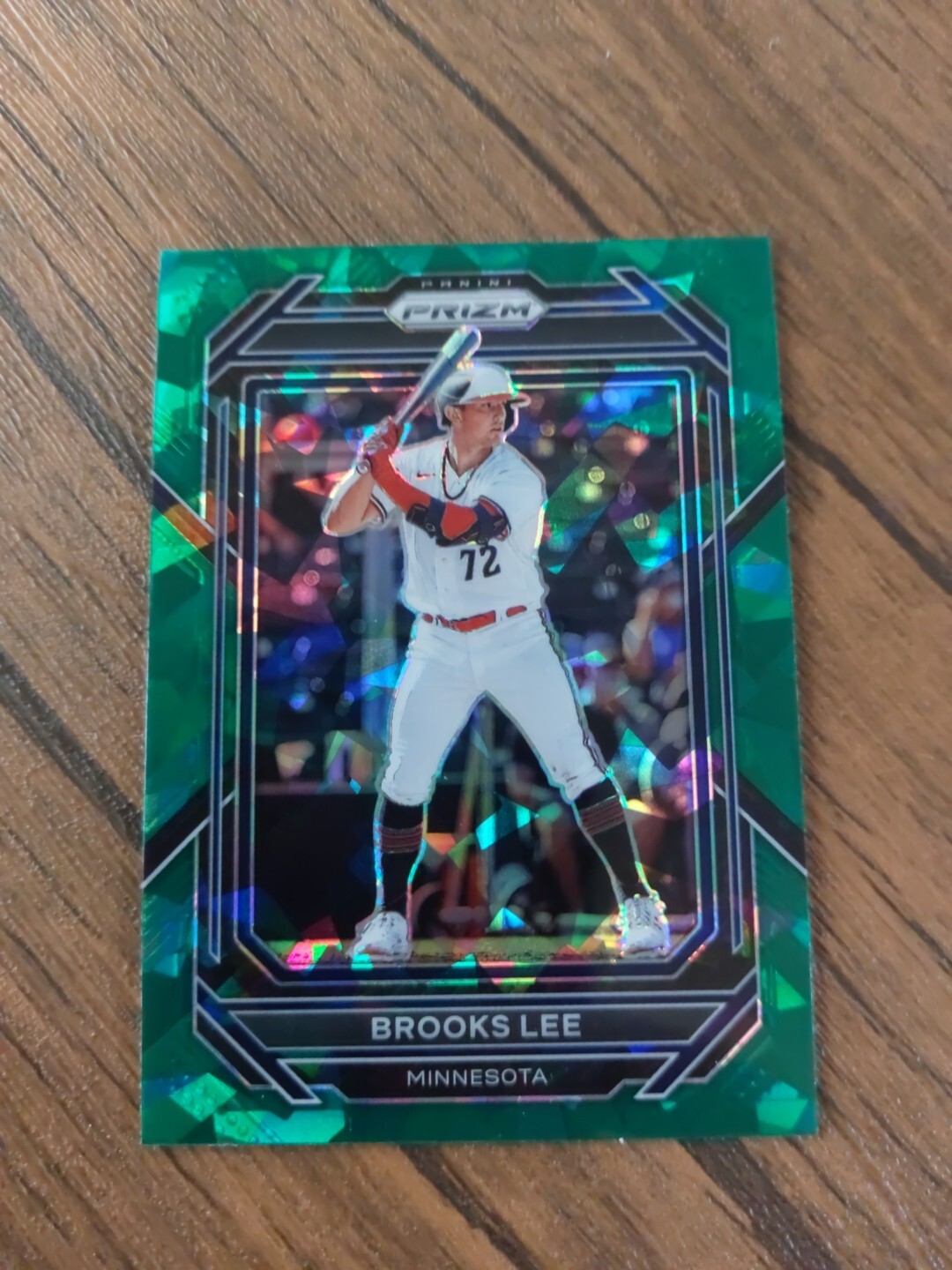 2023 Panini Prizm Baseball Green Cracked Ice Prizm Minnesota Twins Brooks Lee