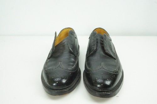 Zapato Imperial Florsheim Negro Brogue Punta Ala 5 Uñas Zapatos Talla 11.5C - Imagen 2 de 9