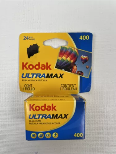 Kodak UltraMax 400 Film, 1 Roll, 24 Exposures - New & Sealed, USA 04/2022