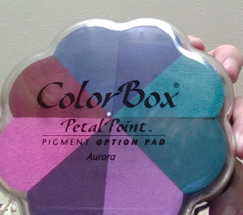 Color Box Petal Point Pigment Option Pad "AURORA" Ink Pad NEW out of package