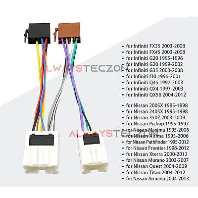 ISO Car Stereo Radio Wiring Harness Wire Adapter Connector ISO Car Stereo Radio Wiring Harness Wire Adapter Connector
