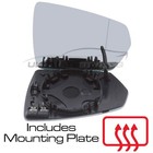 Wing Mirror Glass Audi A1 GB Hatchback 2018-2022 Heated Aspherical Drivers Side