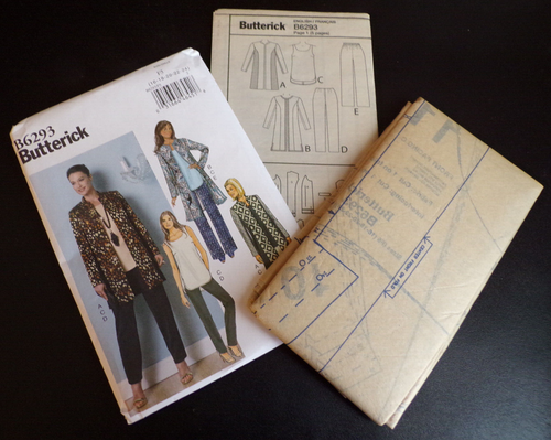 Butterick Sewing Pattern B6293 Misses Open Front Jacket Top Pants Sizes 16-24 UC - Picture 4 of 6