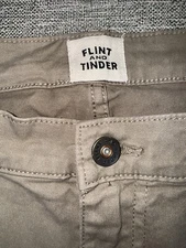 Flint And Tinder Pants Men’s 34/31 Brown Outdoors Slim Fit Chore Barn Work