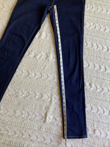 Jeanswest size 10 High rise skinny tube Leg Dark Blue Denim Jeans New condition - Picture 9 of 13