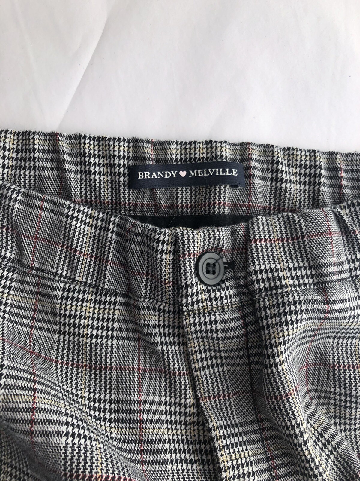 brandy melville high rise black/white houndstooth… - image 4