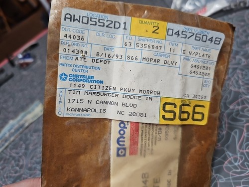 DODGE DYNASTY EMBLEM ORNAMENT Badge OEM NOS Plastic "DYNASTY" Nameplate New! - Picture 7 of 8