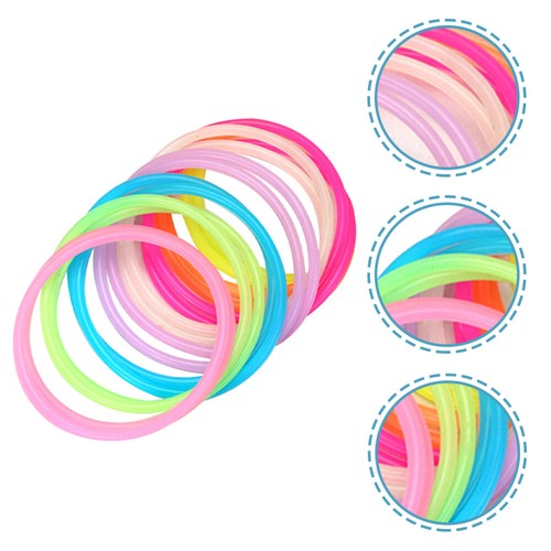50 Pcs Luminous Bracelet Child Miss Wristbands for Events Light up