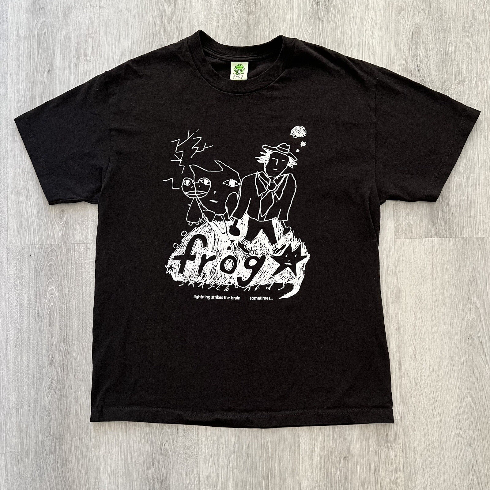 Frog Skateboards Lighting Strikes The Brain Tshirt S… Gem
