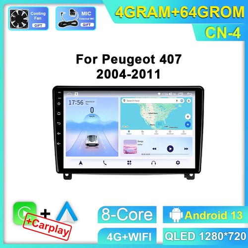 Android CarPlay GPS for Peugeot 407 2004-2011 Multimedia Radio Autoradio Screen - Picture 28 of 32