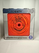  Collapsible Reflective Emergency Safety Cone, Traffic Cone, Sport Cone, 2 Pack,