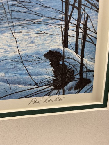 Paul Rankin Family Pursuit Wolf Wolves Wildlife Art Pront Signed - Picture 6 of 10